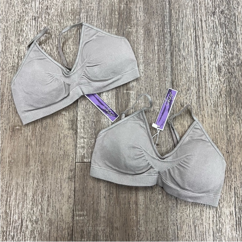 NWT ISLAY Bras TWO Scoopneck t-shirt ready in Gray Size Small